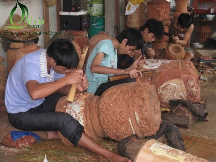 Nhan Thap手工藝品村-Binh Dinh傳統手工藝品村